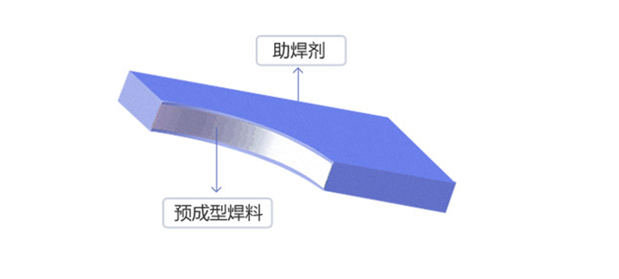 涂覆助焊剂预成型焊片结构图